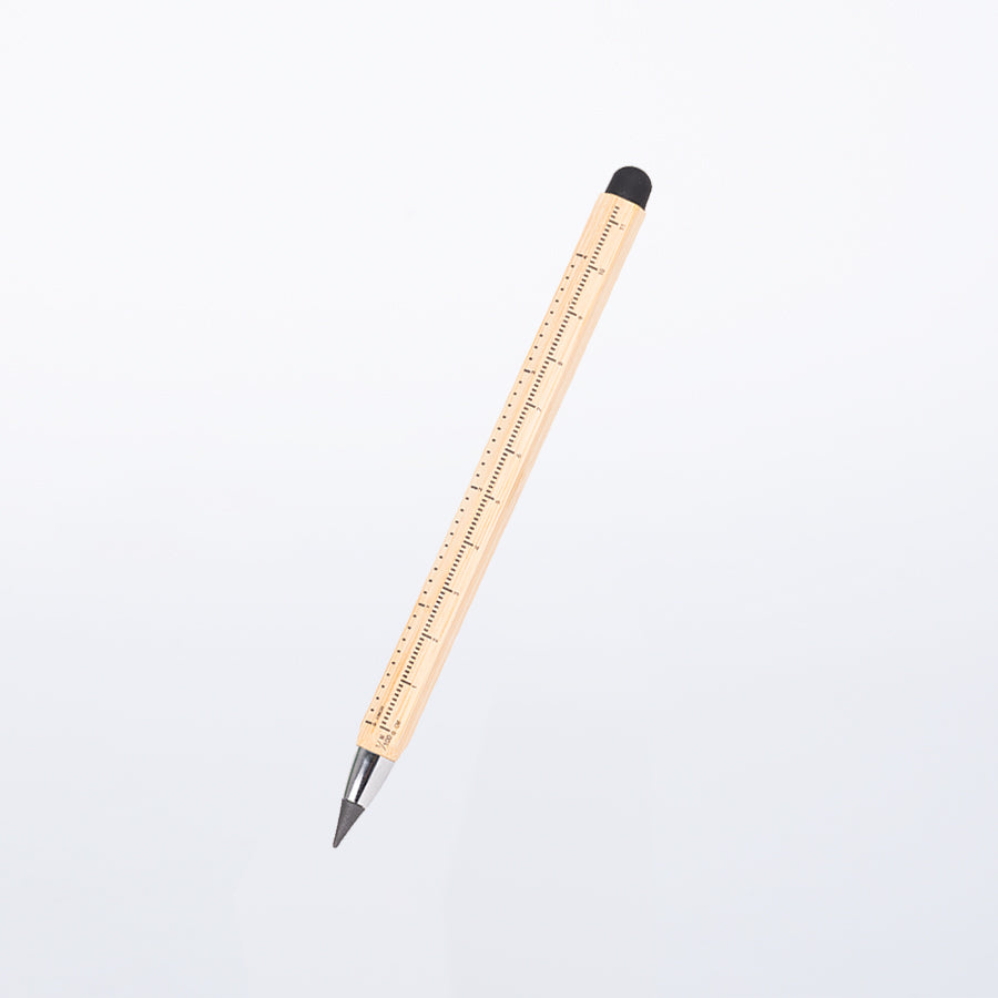 Lápiz de Bamboo con punta Tungsteno, Puntero Touch-Screen y regla de medir 3