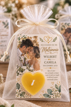 Vela Recuerdito de Matrimonio