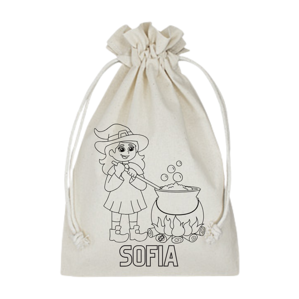 SACO PINTABLE PARA DULCES DE HALLOWEEN