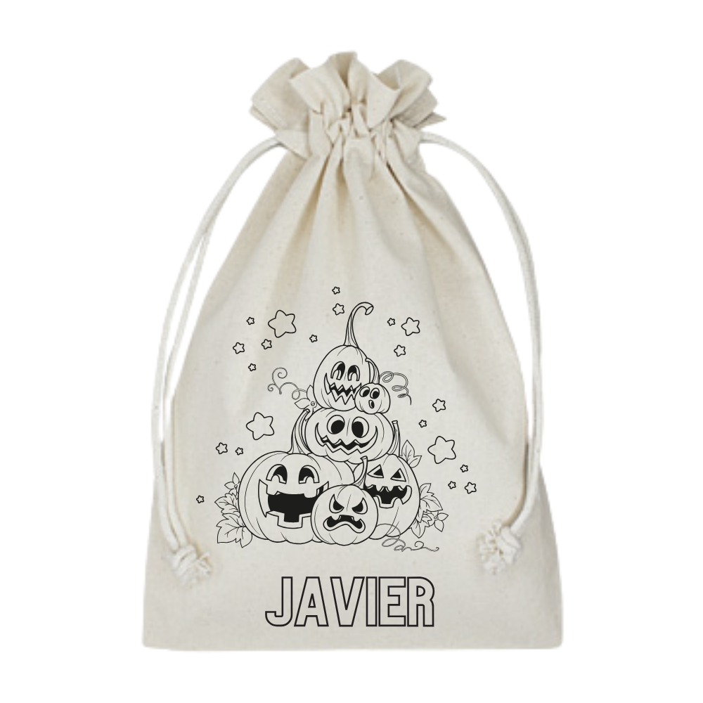 SACO PINTABLE PARA DULCES DE HALLOWEEN