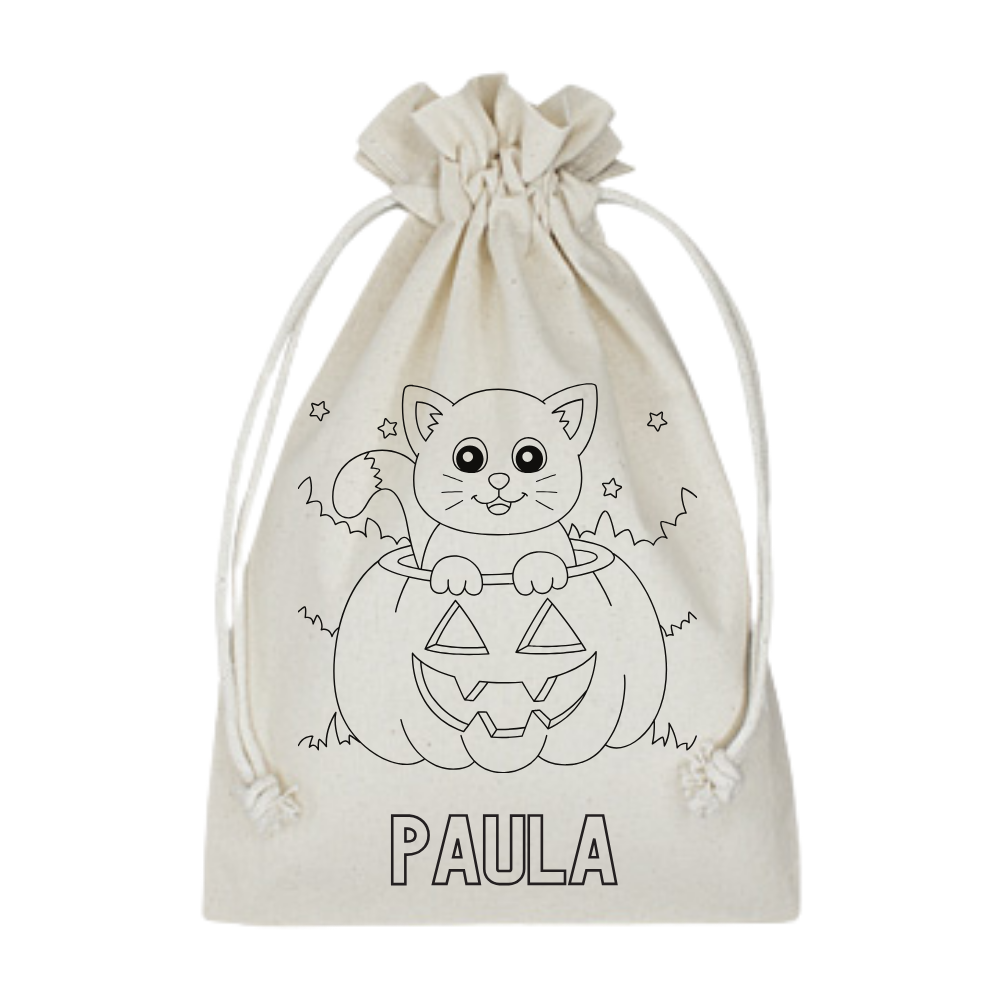 SACO PINTABLE PARA DULCES DE HALLOWEEN