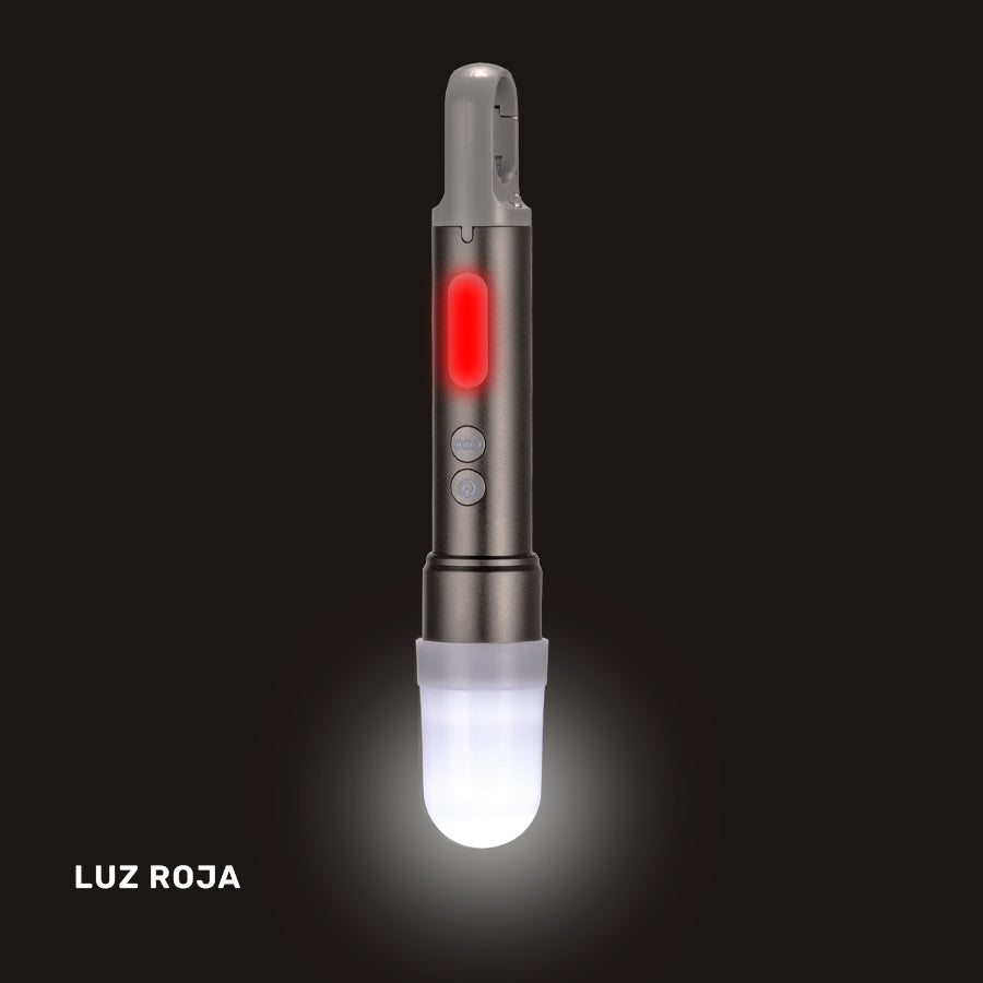 USB Linterna Táctica y lámpara recargable «HOOK» 15-en-1 9
