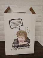 Caja autoarmable con asas, 25x20x12 cm