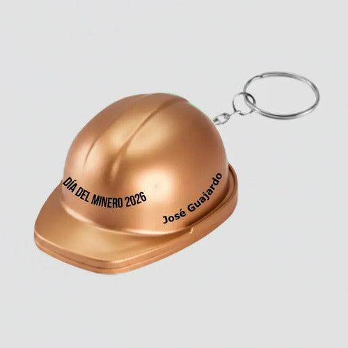 Llavero De Casco Encobrizado Día Del Minero