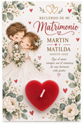 Vela Recuerdito de Matrimonio