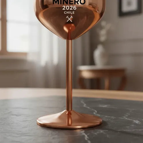 Copa Metálica Encobrizada Día Del Minero