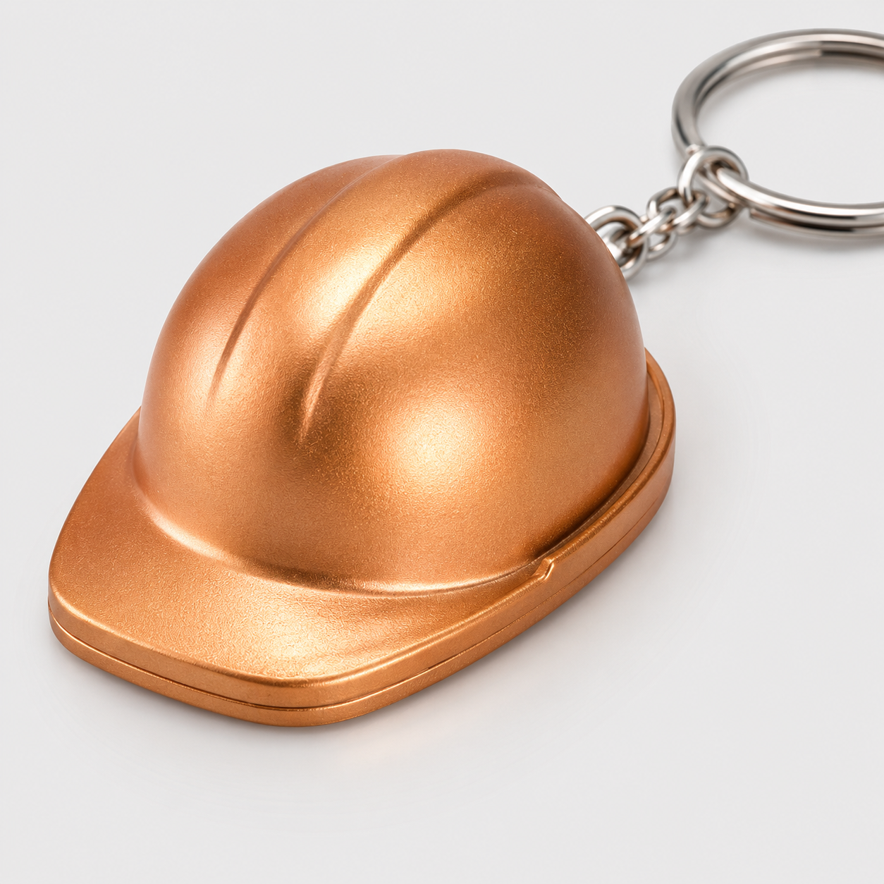 Mockup de Llavero De Casco Encobrizado