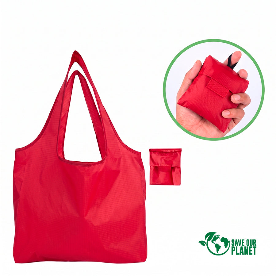 Bolsa plegable de compras en tela reciclada RPET 15L 1