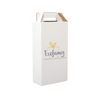 Caja autoarmable con asas, para 2 botellas de Vino