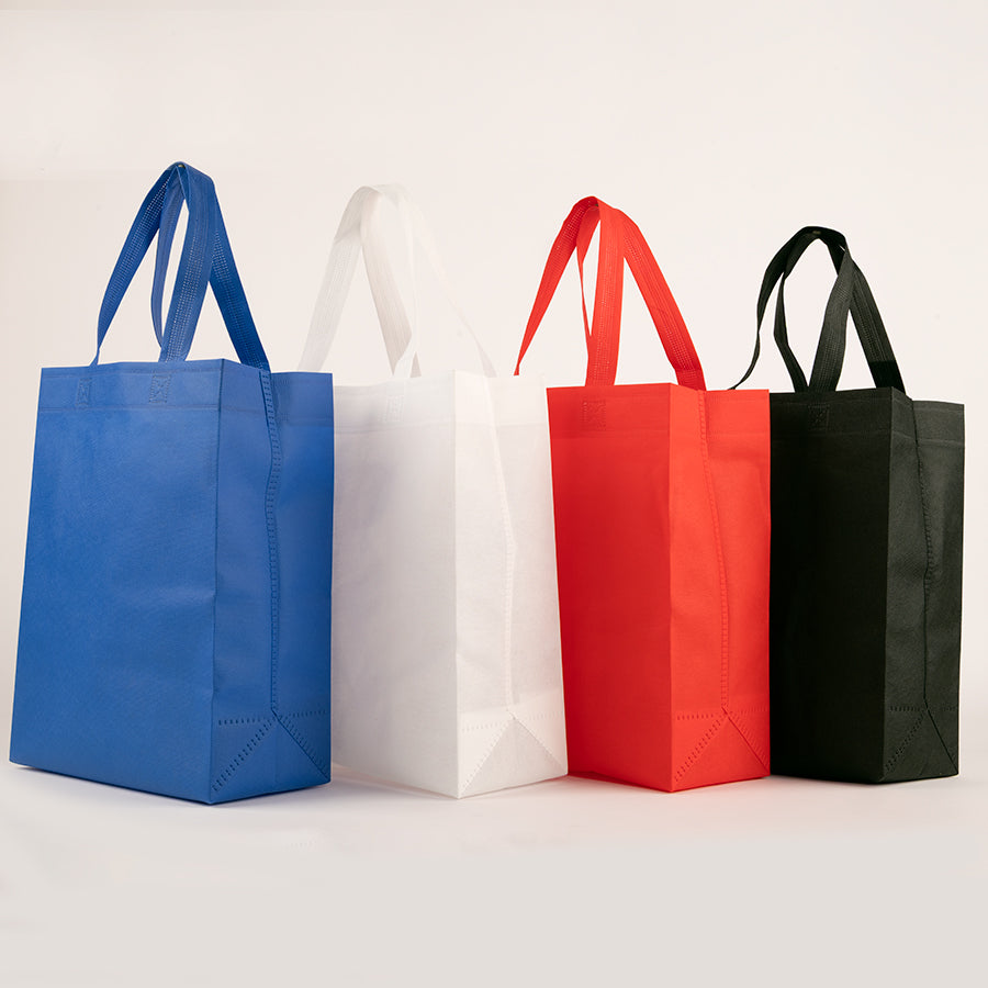 Bolsa TNT reutilizable «SAUL» con costuras termoselladas, asas 38 x 2.5 cm. 12