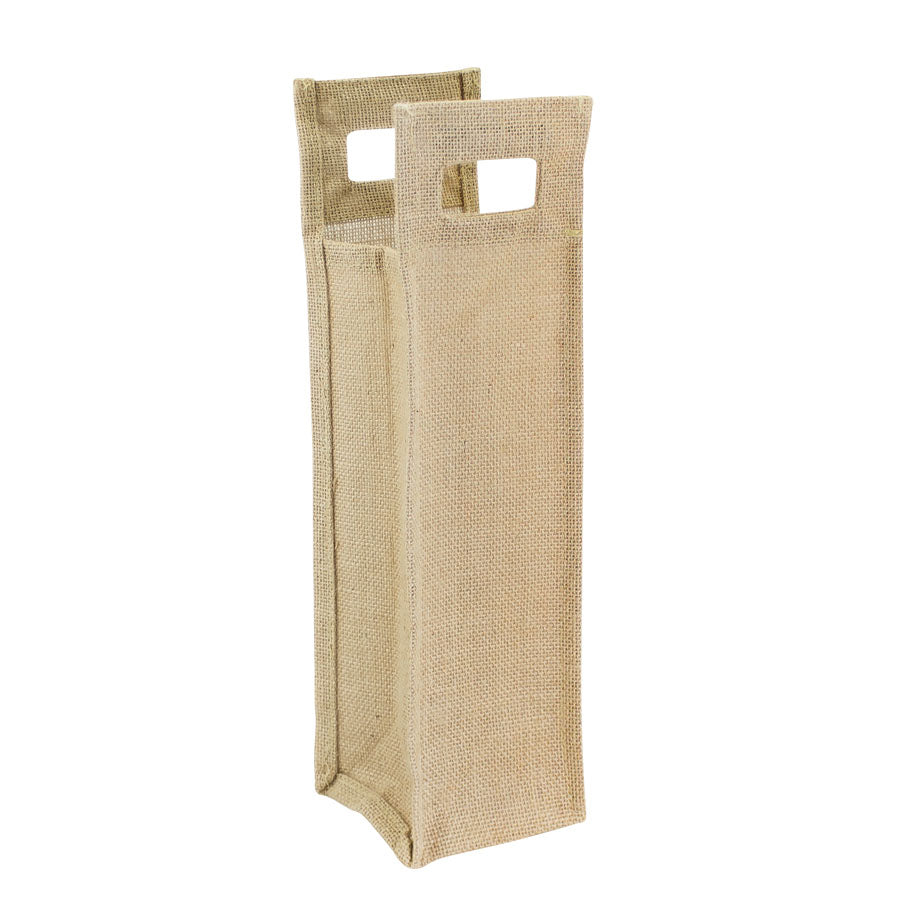 Bolsa de yute para 1 botella de vino Ecofamy