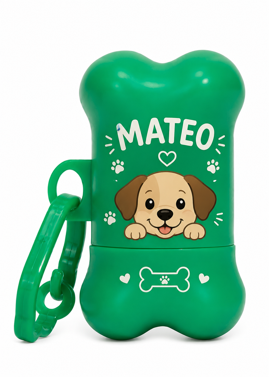 Dispensador de bolsas para residuos de mascotas