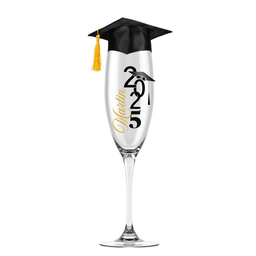 Copa de champaña licenciatura y graduaciones