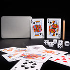 Set de Naipes y Dados en estuche de Aluminio 1