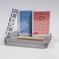 Set de Naipes y Dados en estuche de Aluminio 12