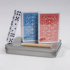 Set de Naipes y Dados en estuche de Aluminio 12