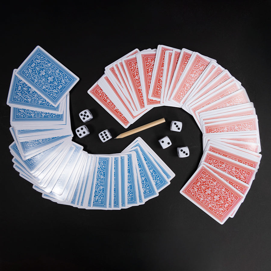Set de Naipes y Dados en estuche de Aluminio 16