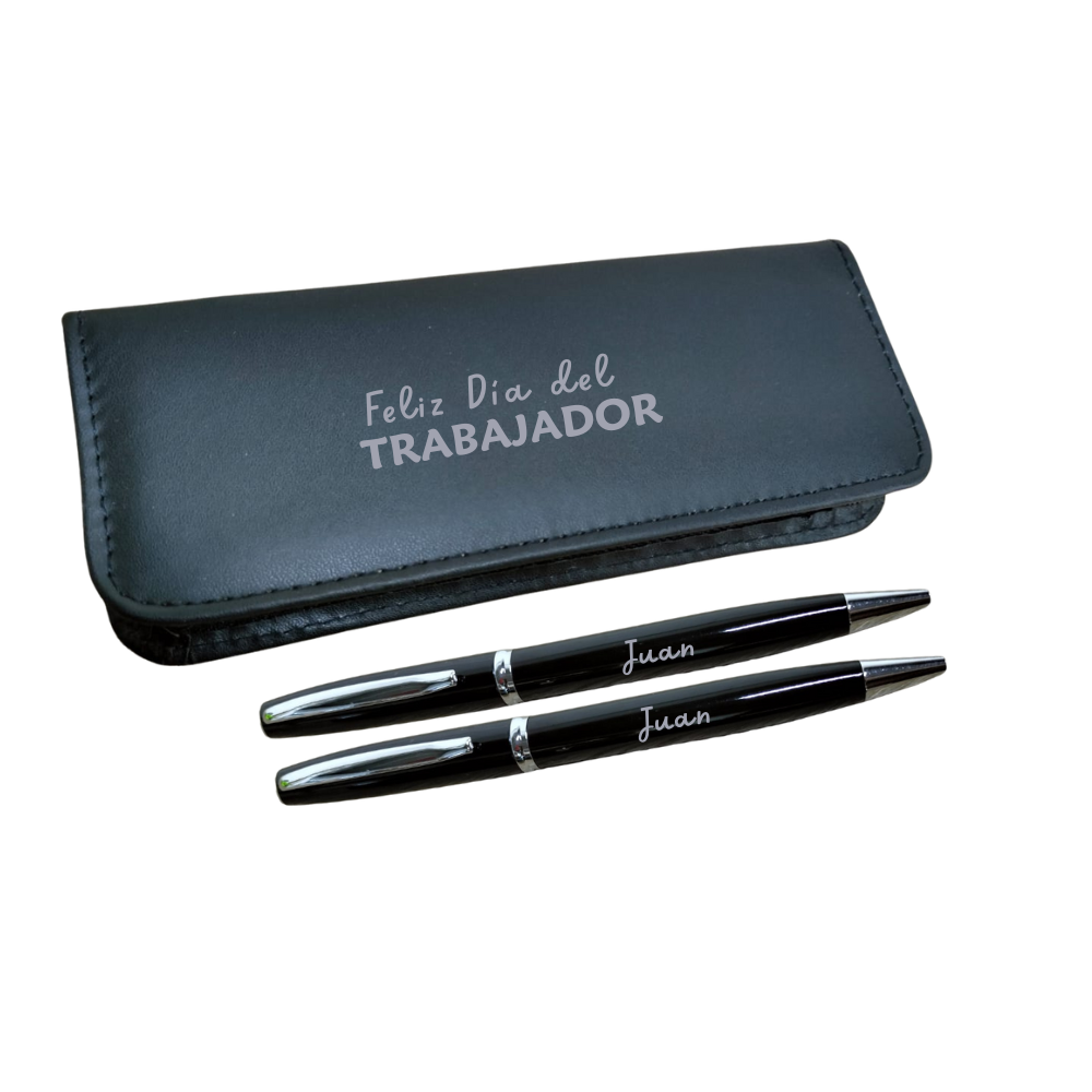SET DE BOLÍGRAFO Y PORTAMINA + ESTUCHE