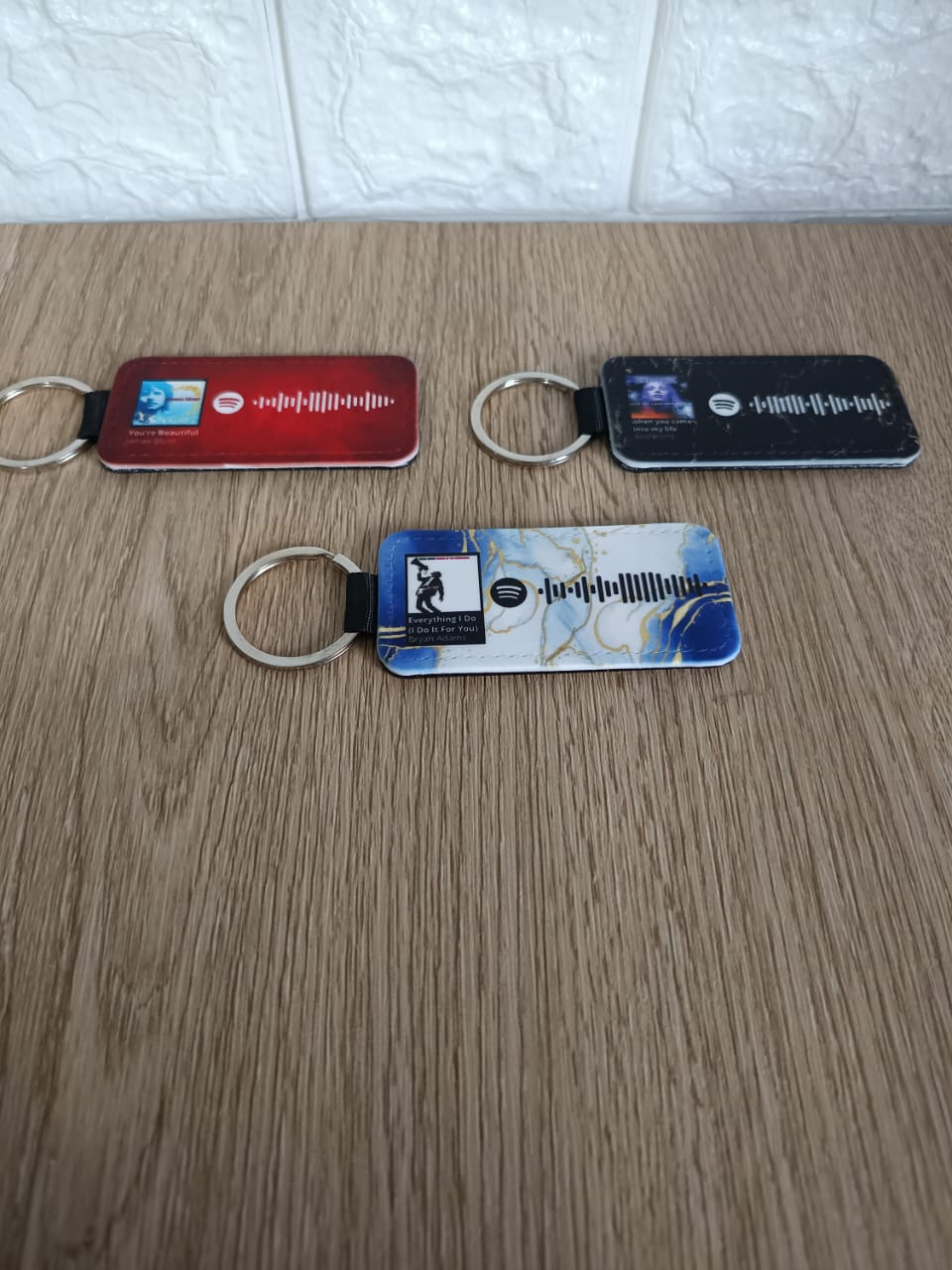 Llavero rectangular canción de spotify personalizada