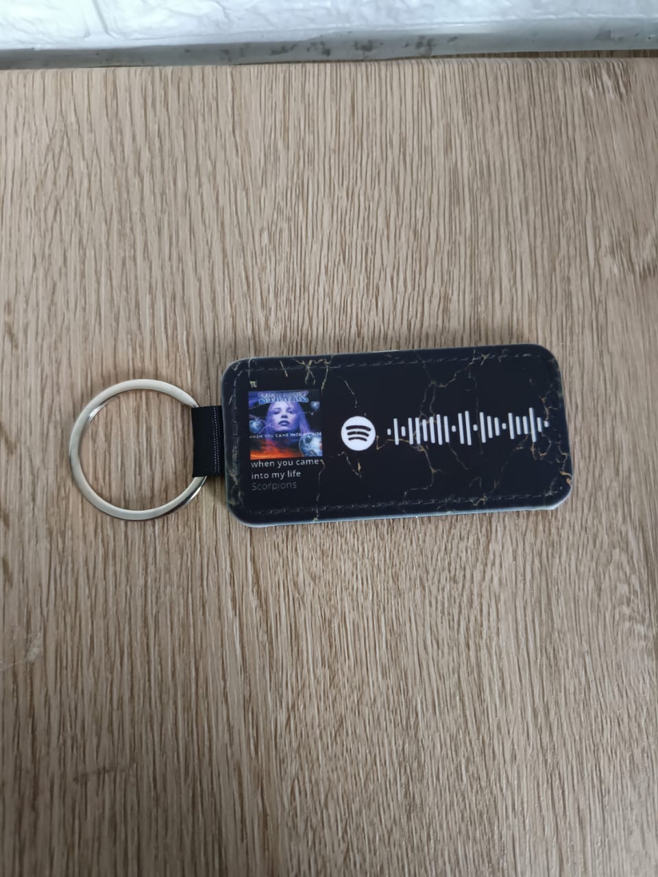 Llavero rectangular canción de spotify personalizada