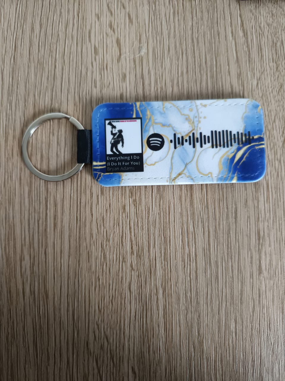 Llavero rectangular canción de spotify personalizada