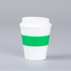 Mug Express Cup «WHITE» 356cc con banda silicona 10