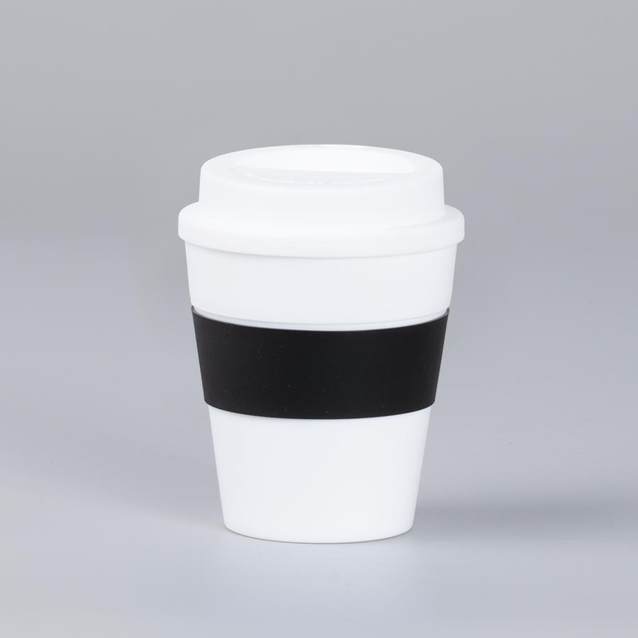 Mug Express Cup «WHITE» 356cc con banda silicona 12