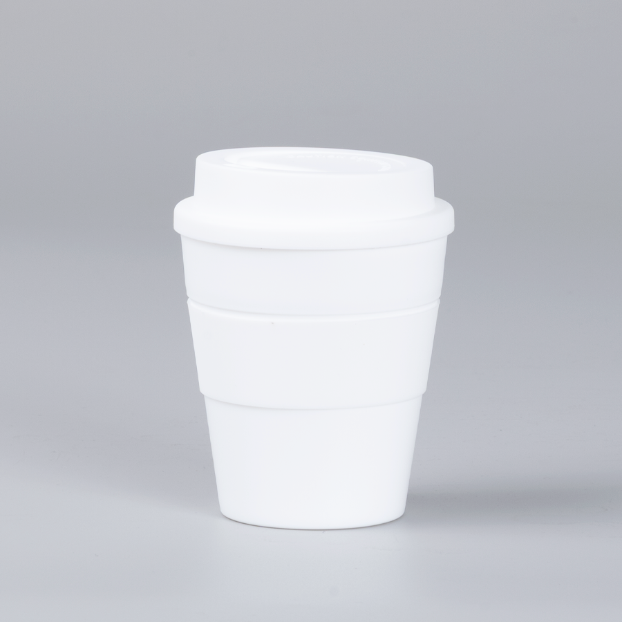 Mug Express Cup «WHITE» 356cc con banda silicona 2