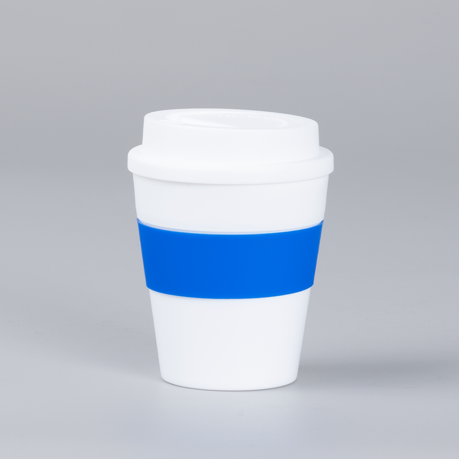 Mug Express Cup «WHITE» 356cc con banda silicona 4