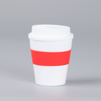 Mug Express Cup «WHITE» 356cc con banda silicona 6