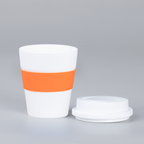 Mug Express Cup «WHITE» 356cc con banda silicona 9