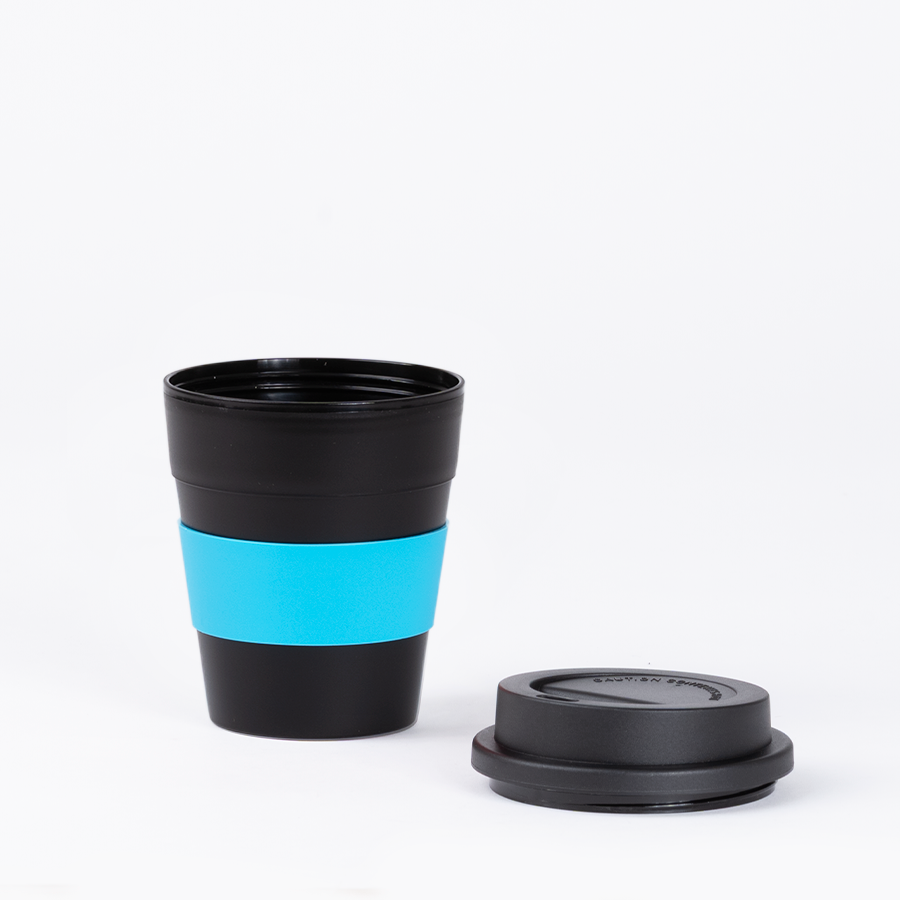Mug Express Cup «BLACK» 356cc con banda silicona 11