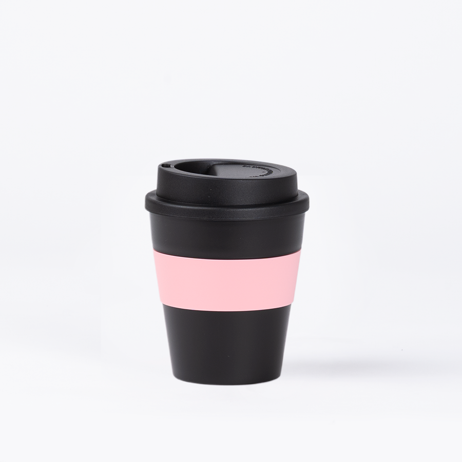 Mug Express Cup «BLACK» 356cc con banda silicona 12