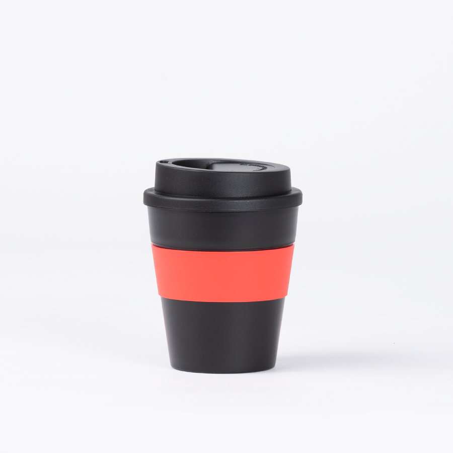 Mug Express Cup «BLACK» 356cc con banda silicona 2