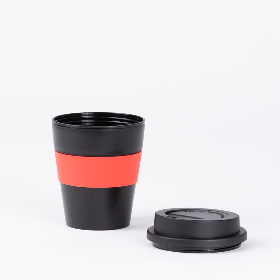 Mug Express Cup «BLACK» 356cc con banda silicona 3