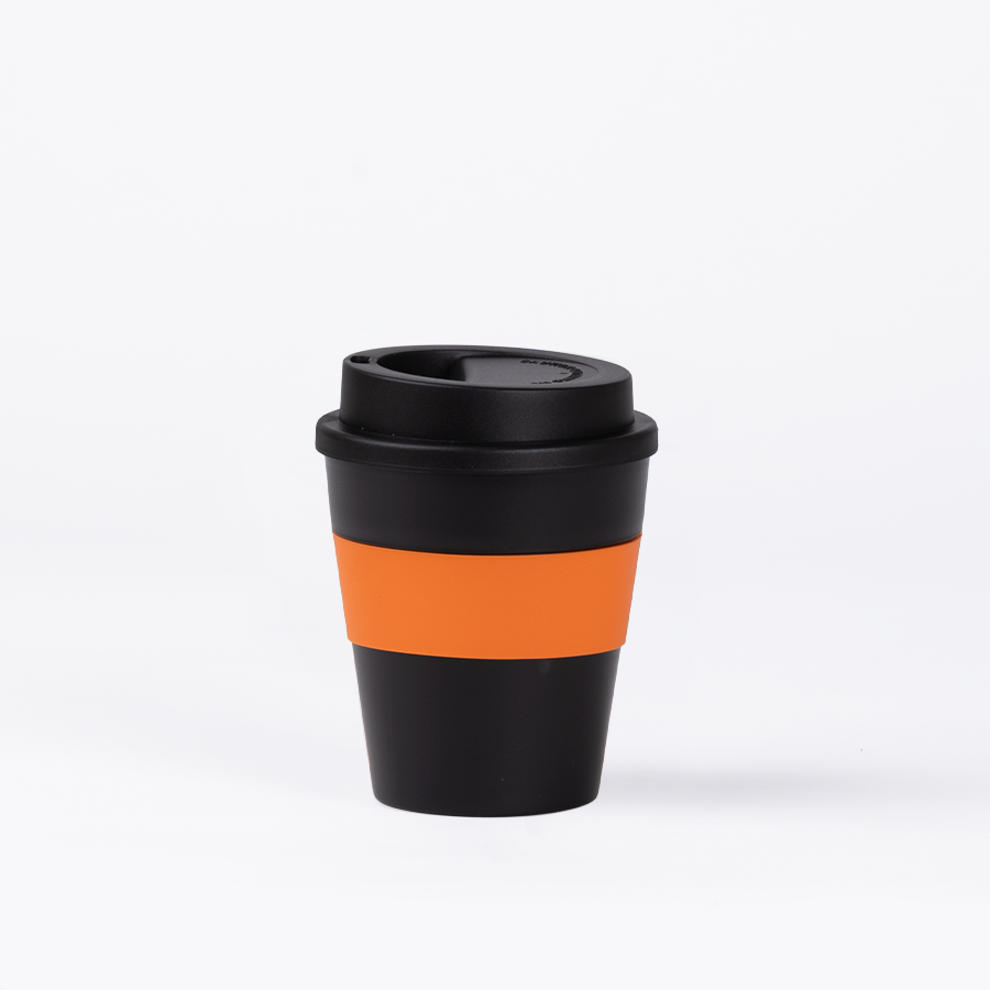 Mug Express Cup «BLACK» 356cc con banda silicona 4