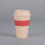 Mug Eco Cup «WHEAT STRAW» 355cc con banda silicona 5