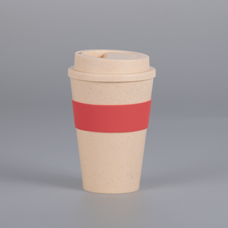 Mug Eco Cup «WHEAT STRAW» 355cc con banda silicona 5