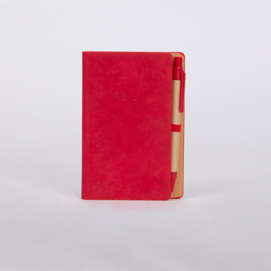 Libreta Memo Set «AURORA» de Eco-Cuero, con Bolígrafo. 10