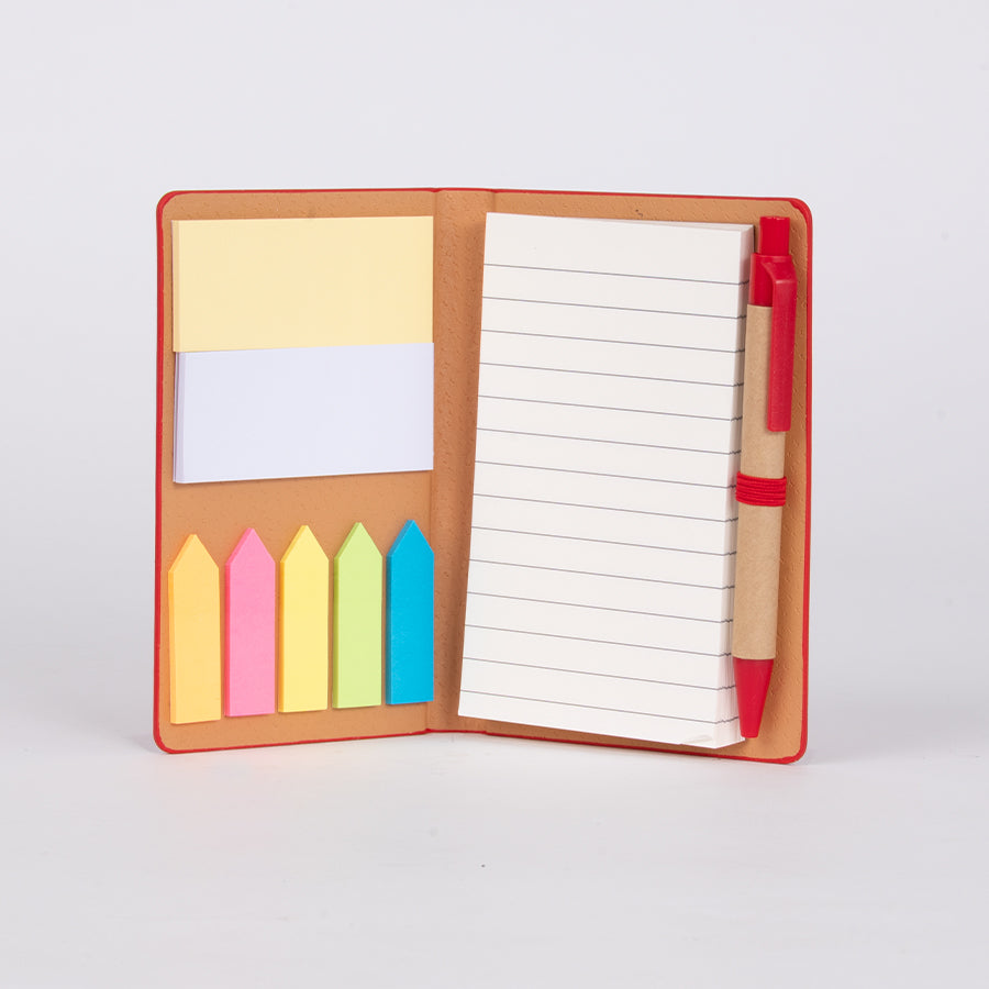 Libreta Memo Set «AURORA» de Eco-Cuero, con Bolígrafo. 14