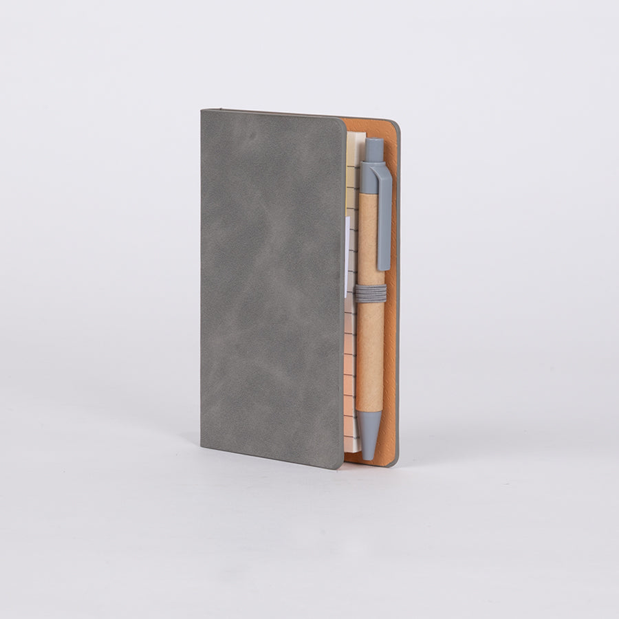 Libreta Memo Set «AURORA» de Eco-Cuero, con Bolígrafo. 16