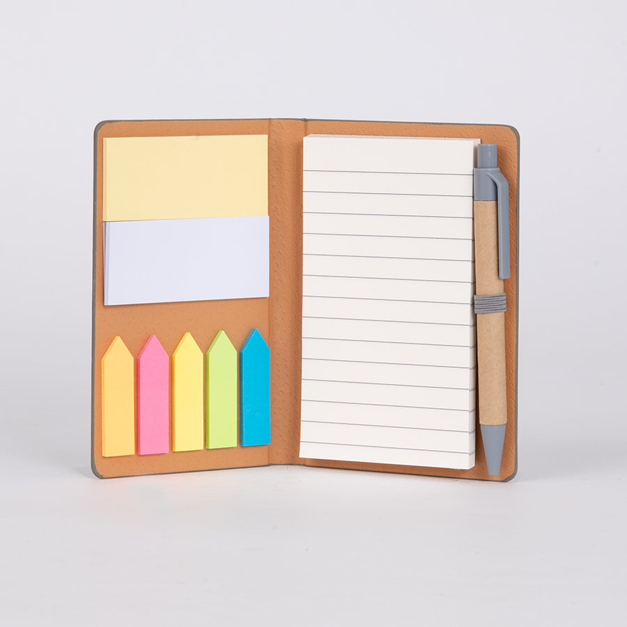 Libreta Memo Set «AURORA» de Eco-Cuero, con Bolígrafo. 19