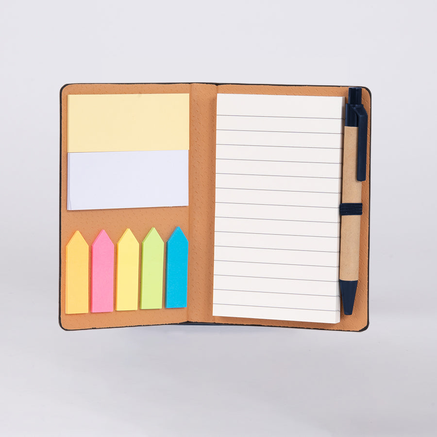 Libreta Memo Set «AURORA» de Eco-Cuero, con Bolígrafo. 9