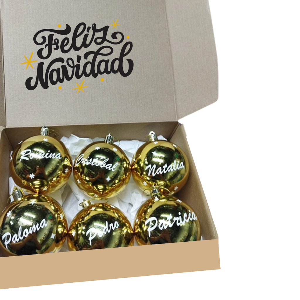 ESFERAS NAVIDEÑAS PERSONALIZADAS PARA ÁRBOL