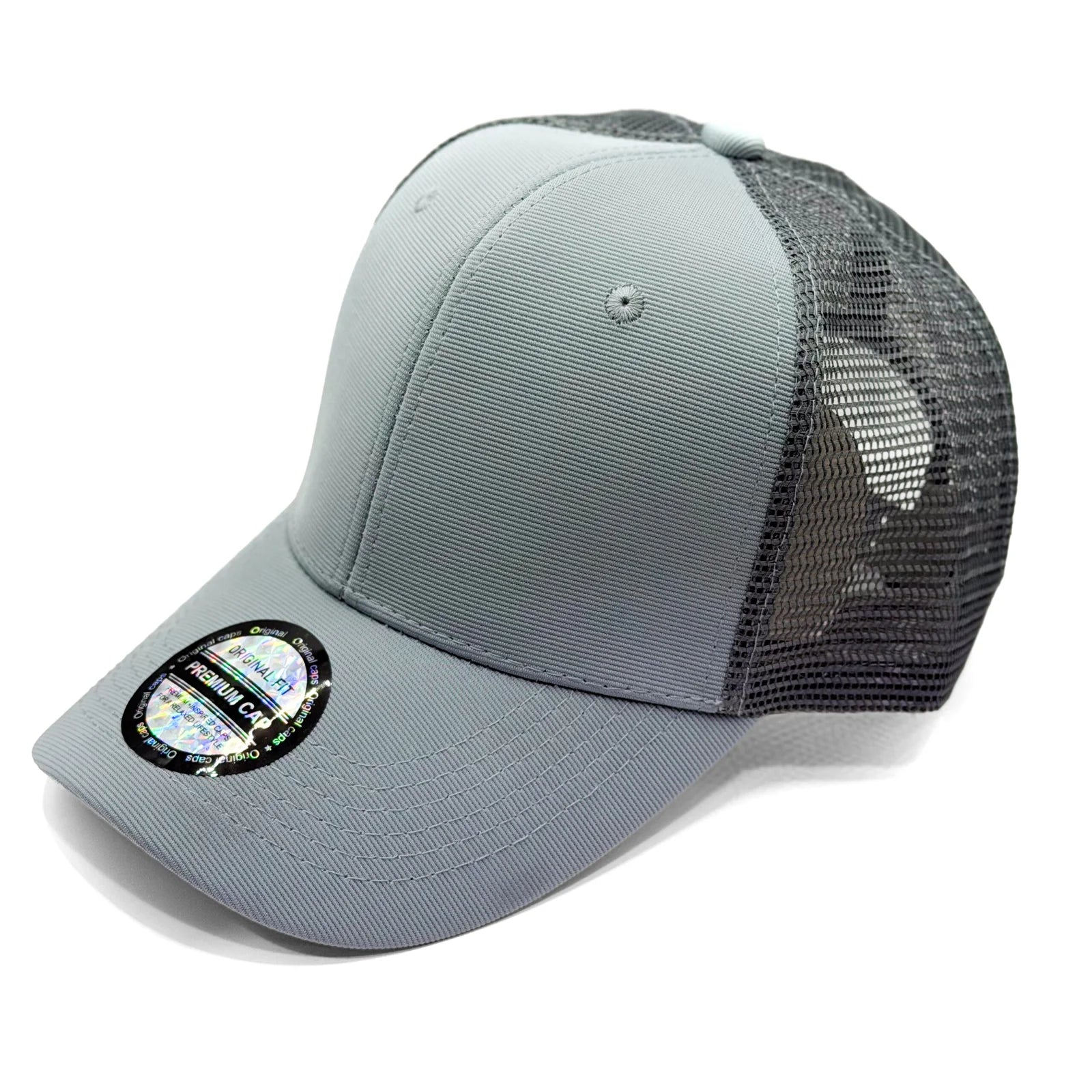 Gorra 6P Flex Malla Grande