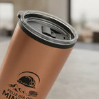 Mug Metálico Encobrizado 600cc Día Del Minero