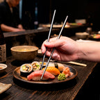 Set de 10 palitos chinos «CHOPSTICKS» de Acero inoxidable 1