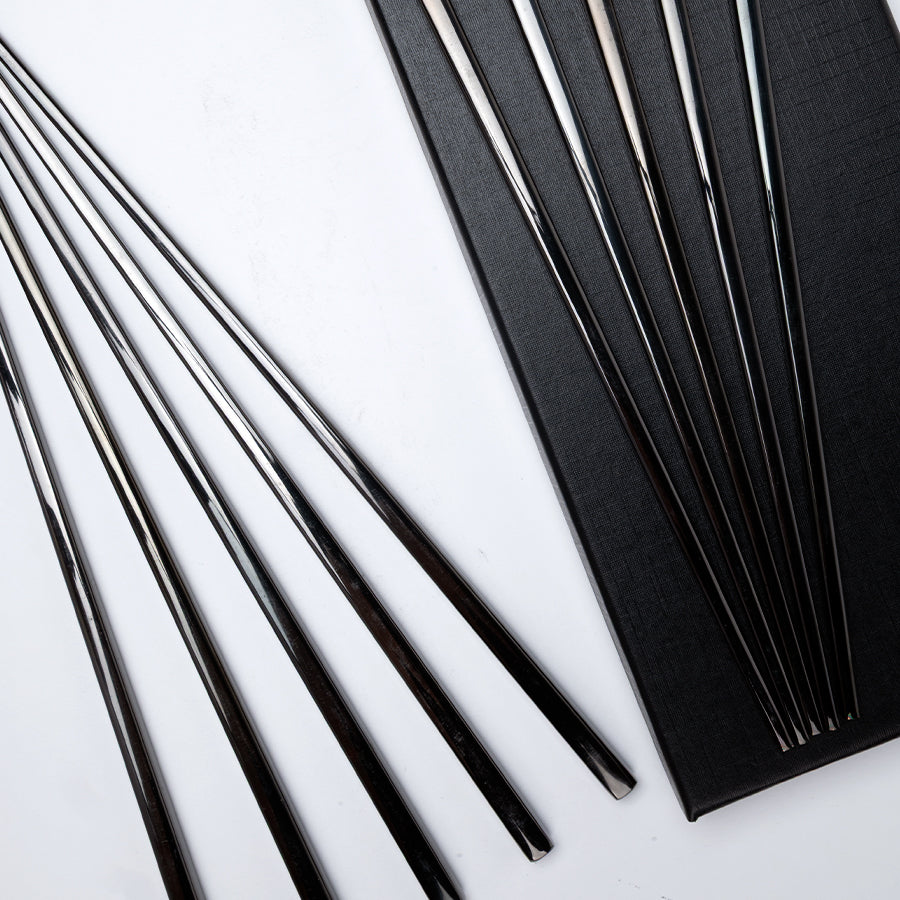 Set de 10 palitos chinos «CHOPSTICKS» de Acero inoxidable 15