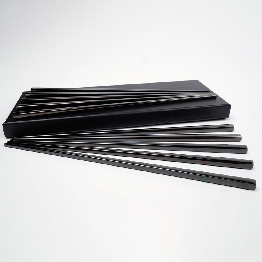 Set de 10 palitos chinos «CHOPSTICKS» de Acero inoxidable 16