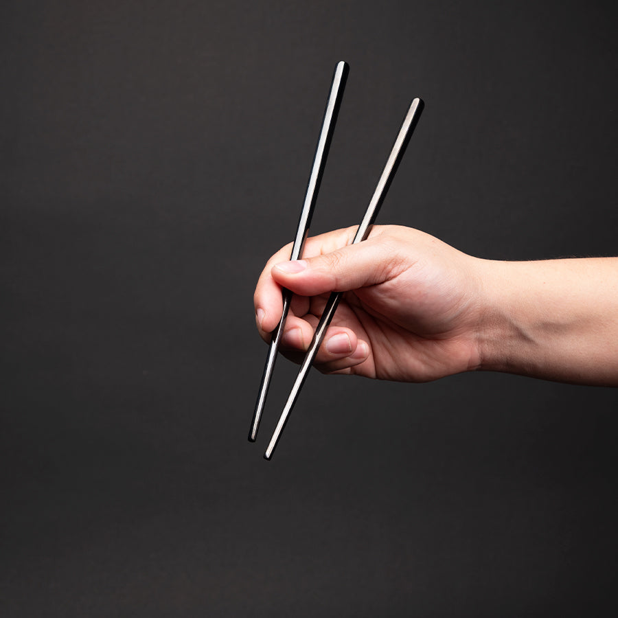 Set de 10 palitos chinos «CHOPSTICKS» de Acero inoxidable 2